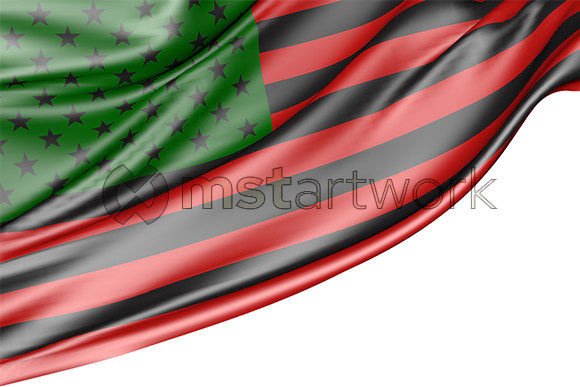 African American Flag 3D Asset