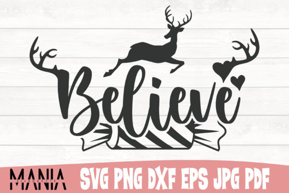 Believe Christmas SVG Cut File: Versatile Designs for Every Holiday Project