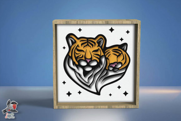 Creating Warmth with the Love Tigers Shadow Box SVG Template: A Complete Guide to Digital Papercraft