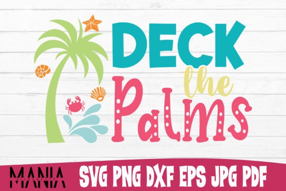 Deck the Palms SVG Cut File: A Versatile Design Asset