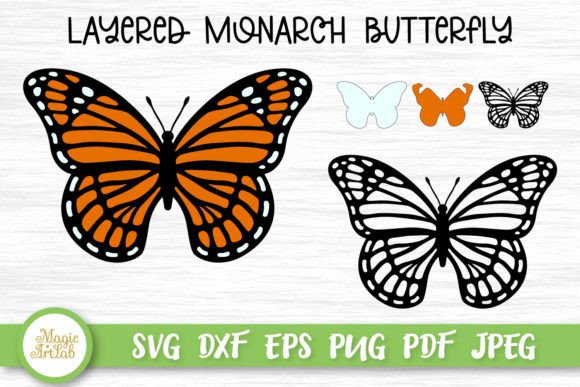 Layered Monarch Butterfly Template: A Comprehensive Guide to 3D Paper Crafting