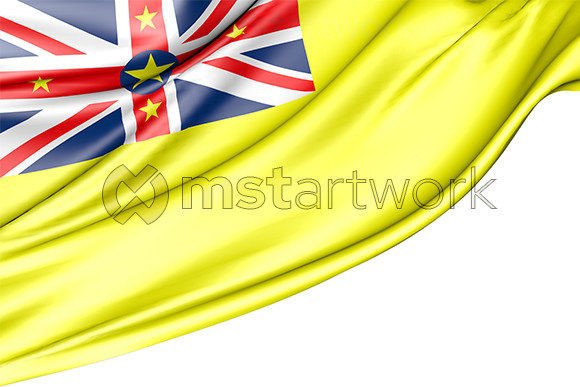 Niue Flag Isolated: High-Res 3D Design Asset