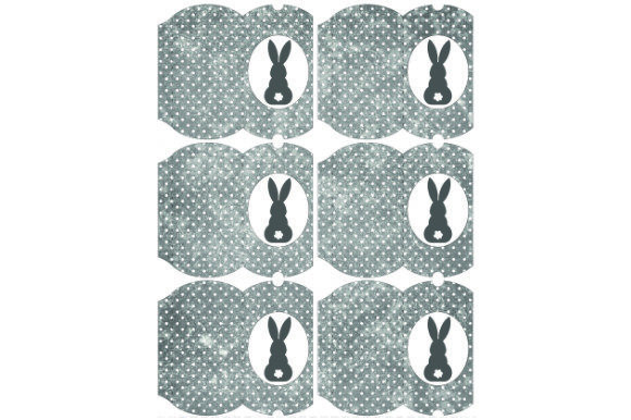 Pillow Boxes Bunny C.10: Printable Tiny Gift Packaging