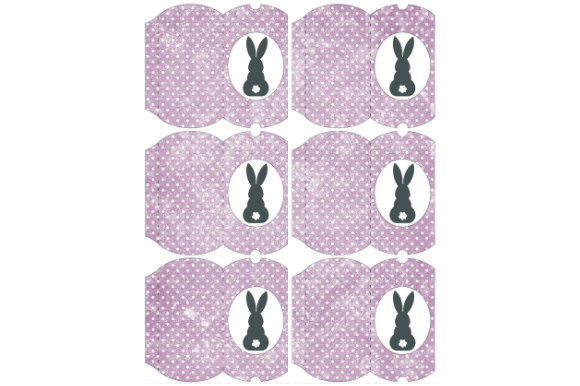 Pillow Boxes Bunny C.11: Printable Gift Packaging
