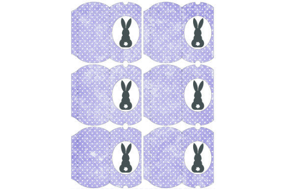 Pillow Boxes Bunny C.20: Printable DIY Gift Packaging