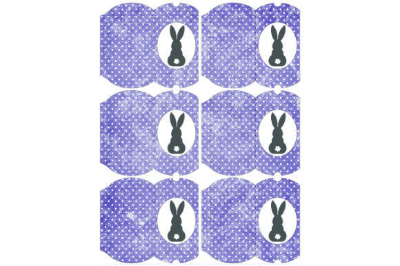 Pillow Boxes Bunny C.22: Printable Gift Packaging