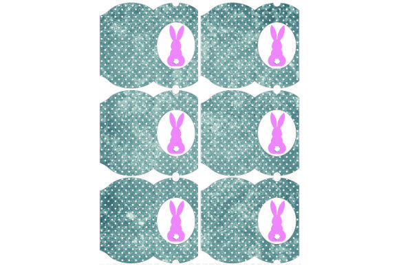 Pillow Boxes Bunny D.26: Printable Tiny Gift Packaging