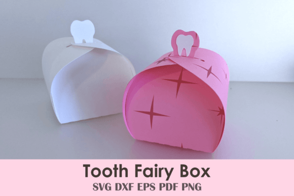 Tooth Fairy Gift Box Template: 3D Curved Design